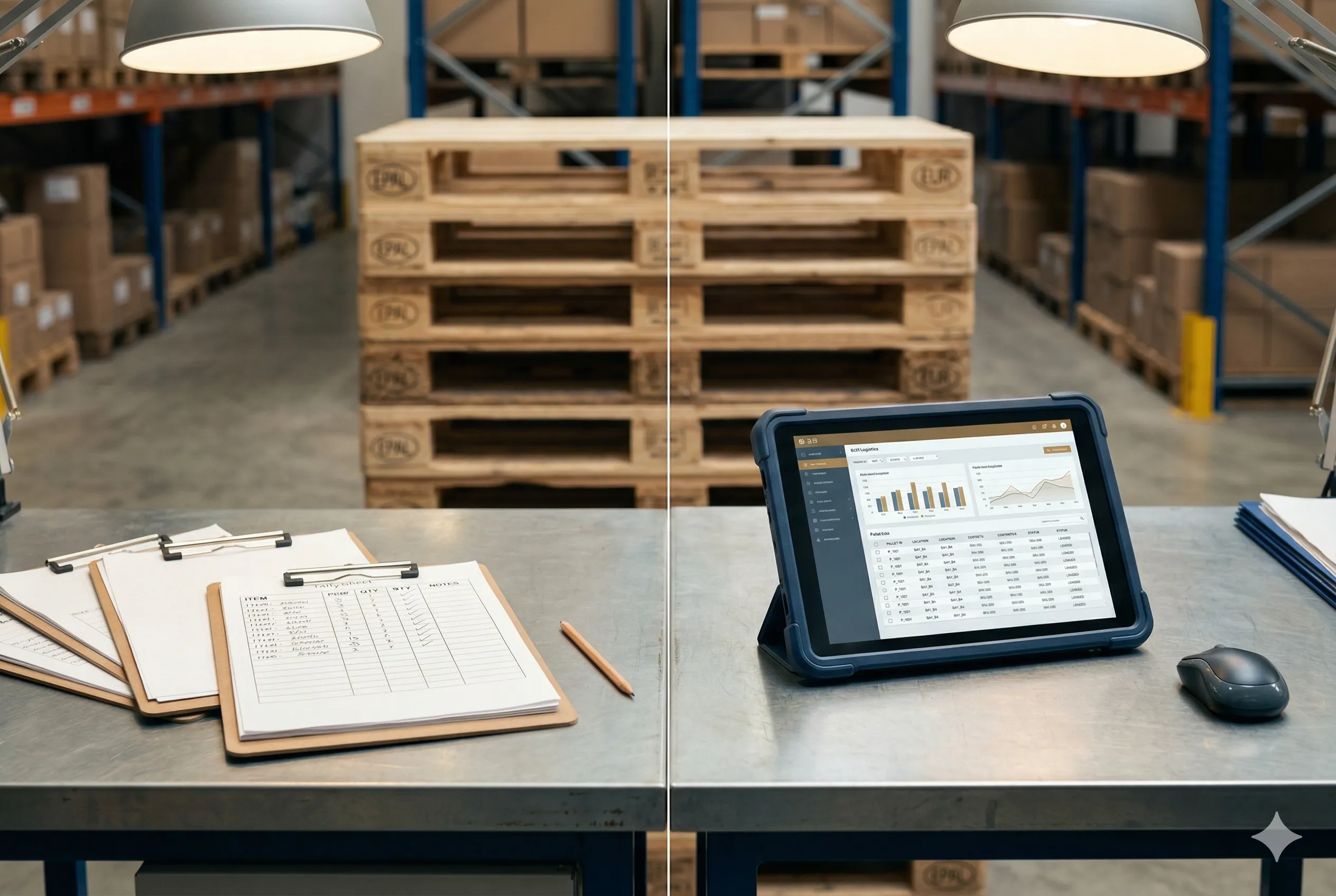 Primerjava ročnega in digitalnega zajemanja palet