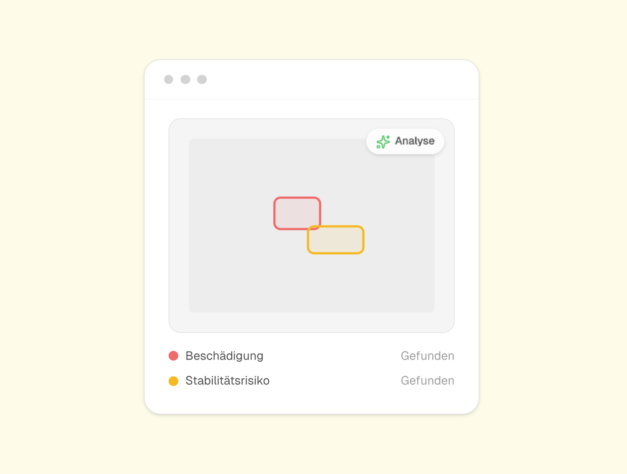 KI-Schadensanalyse einer beschädigten Palette